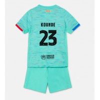 Fotballdrakt Barn Barcelona Jules Kounde #23 Tredjedraktsett 2023-24 Kortermet (+ Korte bukser)